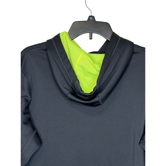 Nike Men Hoodie Sweatshirt Therma Fit Spell Out Logo Pullover Black Size Large - Picture 9 of 10